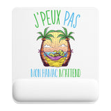 Tapis de souris ergonomique avec repose-poignet, accessoire bureau pour femme et homme, fête des pères, cadeau pas cher, idée cadeau fête des mères, secret santa, départ à la retraite, télétravail et gaming
