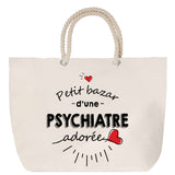 Sac Fête des Mères Mamie Famille Idée Cadeau anniversaire Noël Travail Boulot Métier Départ Retraite Collègue Femme cabas shopping plage