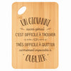 Planche bambou gravée personnalisée homme idée cadeau Fête des Pères apéro 30×20 prénom cuisine plateau fromage anniversaire noel papa papi 
