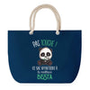 Sac de plage Bleu anse corde Besta Pas Touche Panda Femme