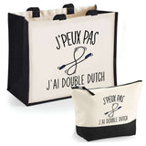 Cabas homme ou femme sac plage ou shopping tote bag pochette trousse Idée cadeau original pour anniversaire Noël travail départ retraite collègue famille fete des mères fetes des pères papa maman mamie papi