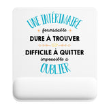 Tapis de souris ergonomique avec repose-poignet, accessoire bureau pour femme et homme, fête des pères, cadeau pas cher, idée cadeau fête des mères, secret santa, départ à la retraite, télétravail et gaming
