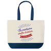 Sac de shopping bleu Cheffe d'Atelier Meilleure du Monde
