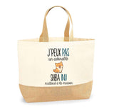 Sac Jute Fête des Mères Fêtes des Pères Mamie Papi Famille Idée Cadeau anniversaire Noël Travail Boulot Métier Départ Retraite Collègue Femme Homme