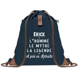 sac a dos homme bleu coton recycle avec pochette idee cadeau utile pour collegue papa ou ami cadeau homme noel anniversaire secret santa ou depart a la retraite sac durable pratique et robuste design sobre et elegant