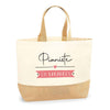 Sac Jute Fête des Mères Fêtes des Pères Mamie Papi Famille Idée Cadeau anniversaire Noël Travail Boulot Métier Départ Retraite Collègue Femme Homme