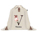 Sac à dos avec pochette Valentine Lettre Fleur