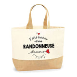 Sac Jute Fête des Mères Fêtes des Pères Mamie Papi Famille Idée Cadeau anniversaire Noël Travail Boulot Métier Départ Retraite Collègue Femme Homme