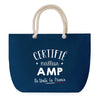 Sac de plage Bleu anse corde Certifié meilleur AMP