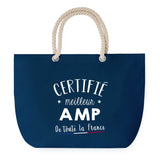 Sac de plage Bleu anse corde Certifié meilleur AMP