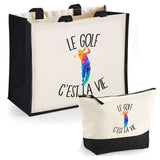 Cabas homme ou femme sac plage ou shopping tote bag pochette trousse Idée cadeau original pour anniversaire Noël travail départ retraite collègue famille fete des mères fetes des pères papa maman mamie papi