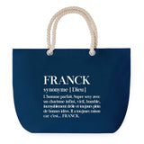 Sac de plage Bleu anse corde Franck Définition Homme