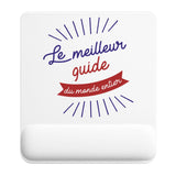 Tapis de souris ergonomique avec repose-poignet, accessoire bureau pour femme et homme, fête des pères, cadeau pas cher, idée cadeau fête des mères, secret santa, départ à la retraite, télétravail et gaming