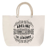 Sac Fête des Mères Mamie Famille Idée Cadeau anniversaire Noël Travail Boulot Métier Départ Retraite Collègue Femme cabas shopping plage