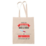 Sac Tote Bag Fête des Mères Fêtes des Pères Mamie Papi Famille Idée Cadeau anniversaire Noël Travail Boulot Métier Départ Retraite Collègue Femme Homme