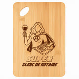 Planche bambou gravée personnalisée femme idée cadeau Fête des Mères apéro 30×20 prénom cuisine plateau fromage anniversaire noel maman mamie