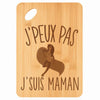 Planche bambou gravée personnalisée femme idée cadeau Fête des Mères apéro 30×20 prénom cuisine plateau fromage anniversaire noel maman mamie