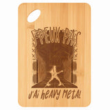 Planche bambou gravée personnalisée femme homme idée cadeau Fête des Mères Fête des Pères apéro papa maman prénom cuisine plateau fromage