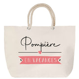 Sac Fête des Mères Mamie Famille Idée Cadeau anniversaire Noël Travail Boulot Métier Départ Retraite Collègue Femme cabas shopping plage