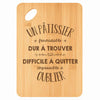 Planche bambou gravée personnalisée homme idée cadeau Fête des Pères apéro 30×20 prénom cuisine plateau fromage anniversaire noel papa papi 
