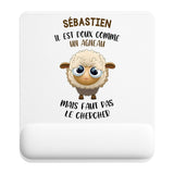 Tapis de souris ergonomique avec repose-poignet, accessoire bureau pour femme et homme, fête des pères, cadeau pas cher, idée cadeau fête des mères, secret santa, départ à la retraite, télétravail et gaming