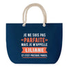 Sac de plage Bleu anse corde Liliane Parfaite