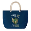 Sac de plage Bleu anse corde J'peux Pas Guitare
