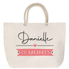 Sac Fête des Mères Mamie Famille Idée Cadeau anniversaire Noël Travail Boulot Métier Départ Retraite Collègue Femme cabas shopping plage