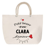 Sac Fête des Mères Mamie Famille Idée Cadeau anniversaire Noël Travail Boulot Métier Départ Retraite Collègue Femme cabas shopping plage