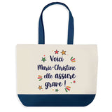 Sac Fête des Mères Mamie Famille Idée Cadeau anniversaire Noël Travail Boulot Métier Départ Retraite Collègue Femme cabas shopping plage