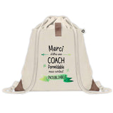Sac à dos avec pochette Merci Coach Inoubliable Femme