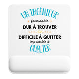 Tapis de souris ergonomique avec repose-poignet, accessoire bureau pour femme et homme, fête des pères, cadeau pas cher, idée cadeau fête des mères, secret santa, départ à la retraite, télétravail et gaming