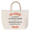 Sac Fête des Mères Mamie Famille Idée Cadeau anniversaire Noël Travail Boulot Métier Départ Retraite Collègue Femme cabas shopping plage