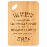 Planche bambou gravée personnalisée femme idée cadeau Fête des Mères apéro 30×20 prénom cuisine plateau fromage anniversaire noel maman mamie