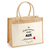 Sac Fête des Mères Mamie MAman Soeur Femme Famille Idée Cadeau anniversaire Noël Travail Boulot Métier Départ Retraite Collègue Femme cabas shopping plage