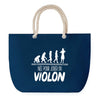Sac de plage Bleu anse corde Née pour Violon