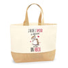 Sac Jute Fête des Mères Fêtes des Pères Mamie Papi Famille Idée Cadeau anniversaire Noël Travail Boulot Métier Départ Retraite Collègue Femme Homme