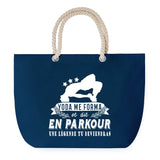 Sac de plage Bleu anse corde Parkour Légende Humour Geek