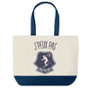 Sac de shopping bleu J'peux pas Biathlon