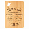 Planche bambou gravée personnalisée femme idée cadeau Fête des Mères apéro 30×20 prénom cuisine plateau fromage anniversaire noel maman mamie
