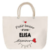Sac Fête des Mères Mamie Famille Idée Cadeau anniversaire Noël Travail Boulot Métier Départ Retraite Collègue Femme cabas shopping plage