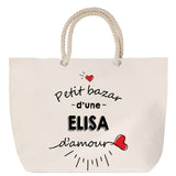 Sac Fête des Mères Mamie Famille Idée Cadeau anniversaire Noël Travail Boulot Métier Départ Retraite Collègue Femme cabas shopping plage