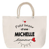 Sac Fête des Mères Mamie Famille Idée Cadeau anniversaire Noël Travail Boulot Métier Départ Retraite Collègue Femme cabas shopping plage