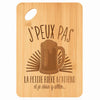 Planche bambou gravée personnalisée femme homme idée cadeau Fête des Mères Fête des Pères apéro papa maman prénom cuisine plateau fromage