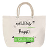 Sac Fête des Mères Mamie Famille Idée Cadeau anniversaire Noël Travail Boulot Métier Départ Retraite Collègue Femme cabas shopping plage