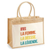 Sac Fête des Mères Mamie MAman Soeur Femme Famille Idée Cadeau anniversaire Noël Travail Boulot Métier Départ Retraite Collègue Femme cabas shopping plage