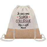 Sac Fête des Mères Mamie Maman Cadeau anniversaire Noël Travail Métier Départ Retraite Collègue Femme cabas shopping plage