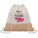 Sac Fête des Mères Mamie Maman Cadeau anniversaire Noël Travail Métier Départ Retraite Collègue Femme cabas shopping plage