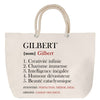 Sac Fête des Mères Mamie Famille Idée Cadeau anniversaire Noël Travail Boulot Métier Départ Retraite Collègue Femme cabas shopping plage