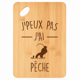 Planche bambou gravée personnalisée femme homme idée cadeau Fête des Mères Fête des Pères apéro papa maman prénom cuisine plateau fromage